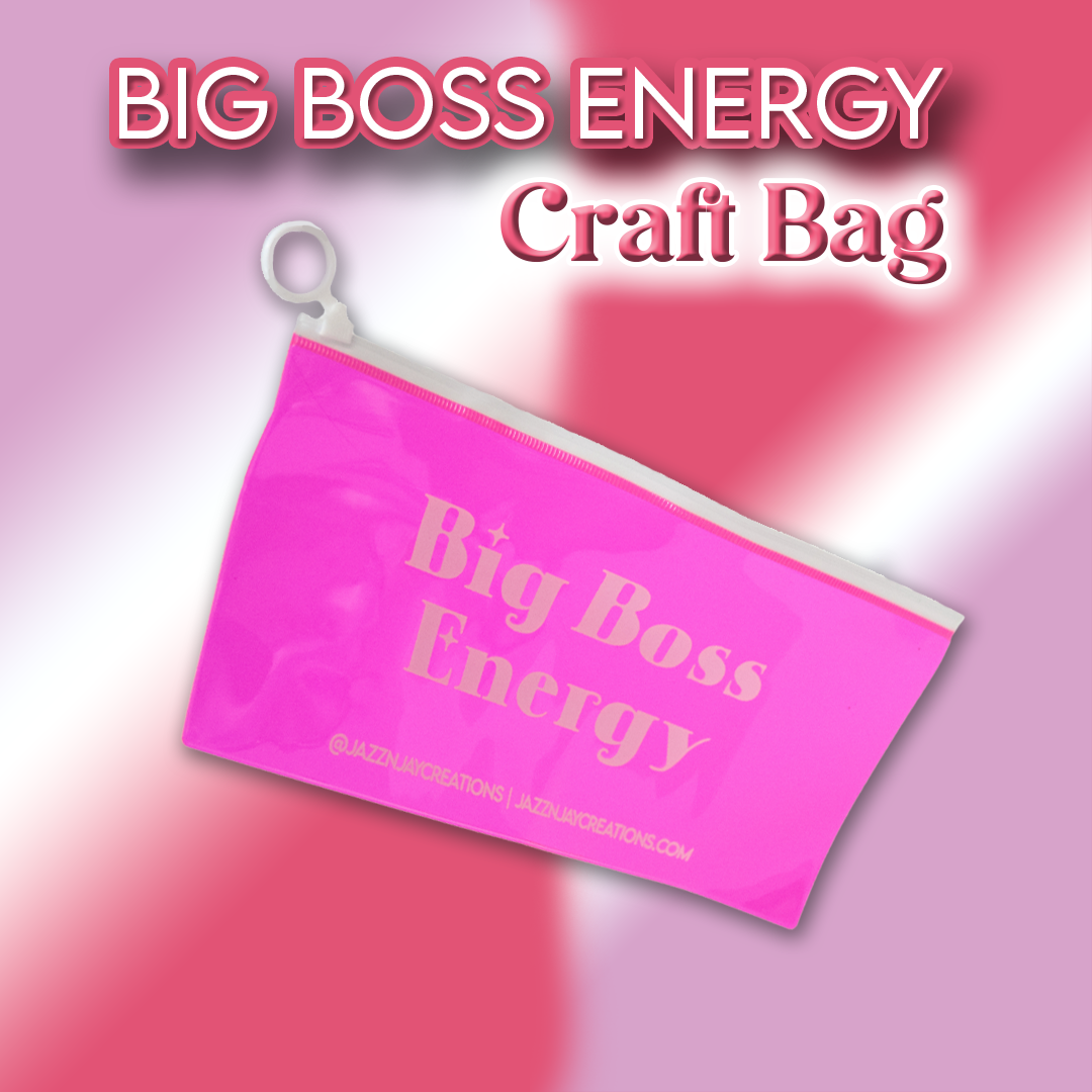 Jazz N Jay Supplies Pink Craft Bag- BIG BOSS ENERGY