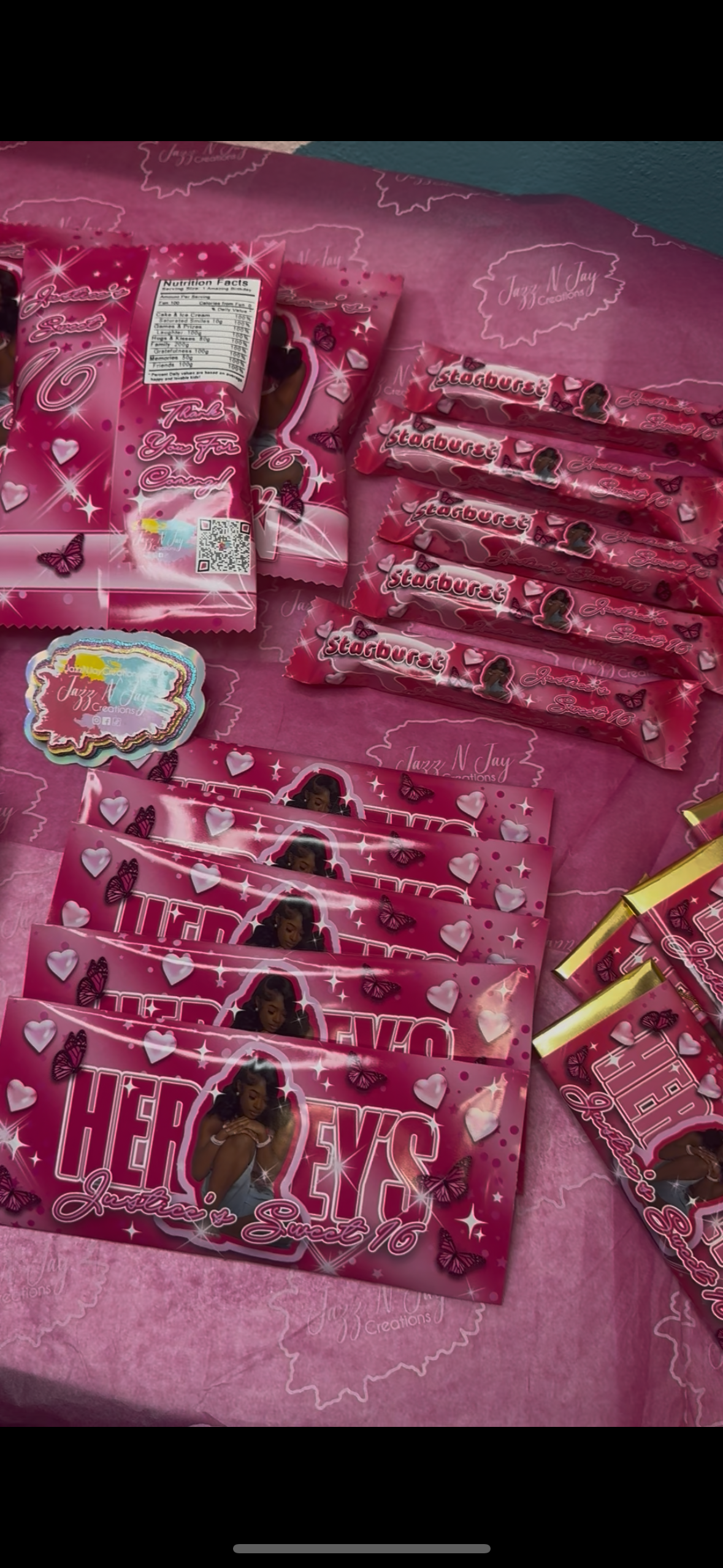 Sweet 16 Custom Party Favors