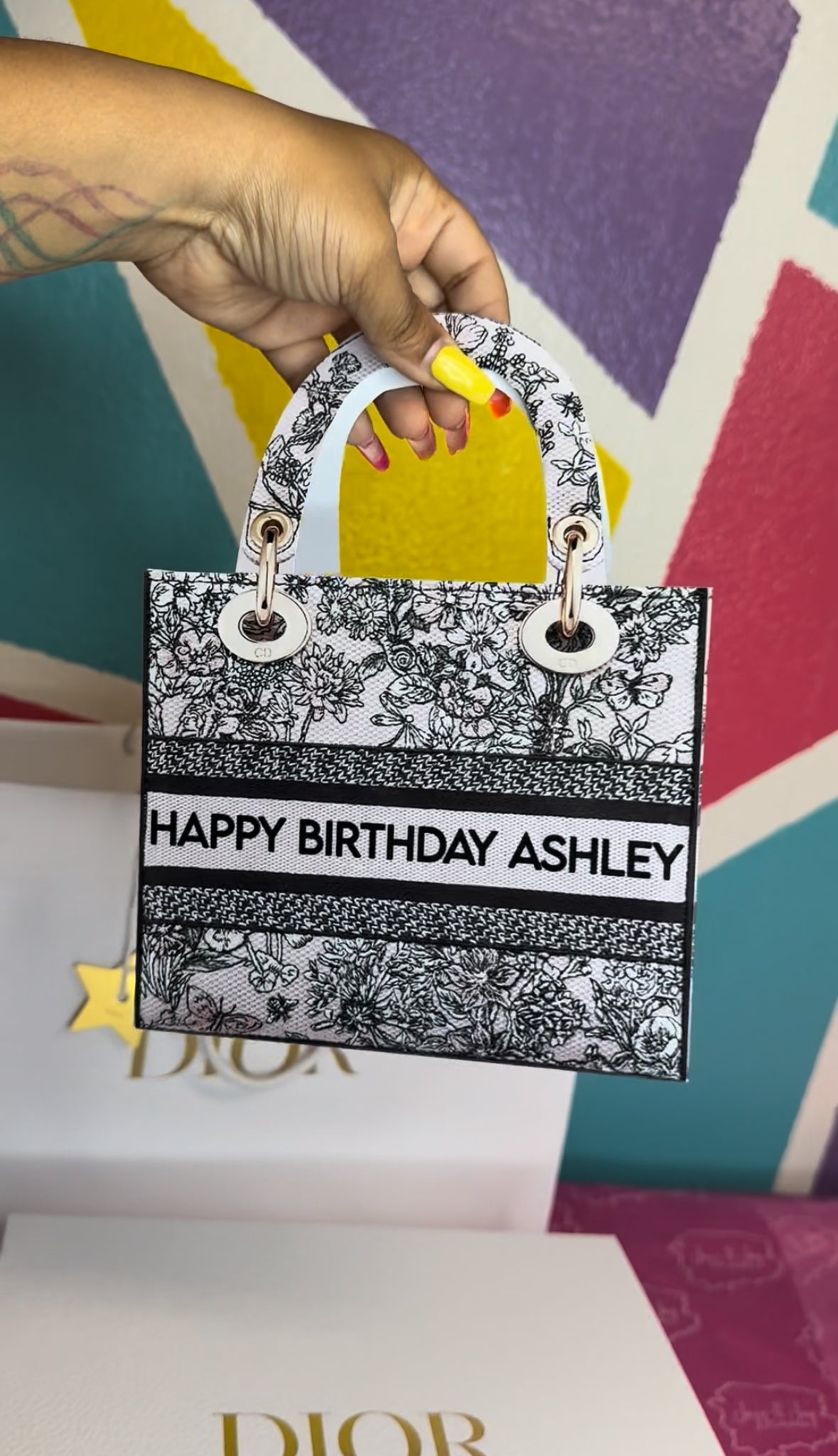 Dior bag template