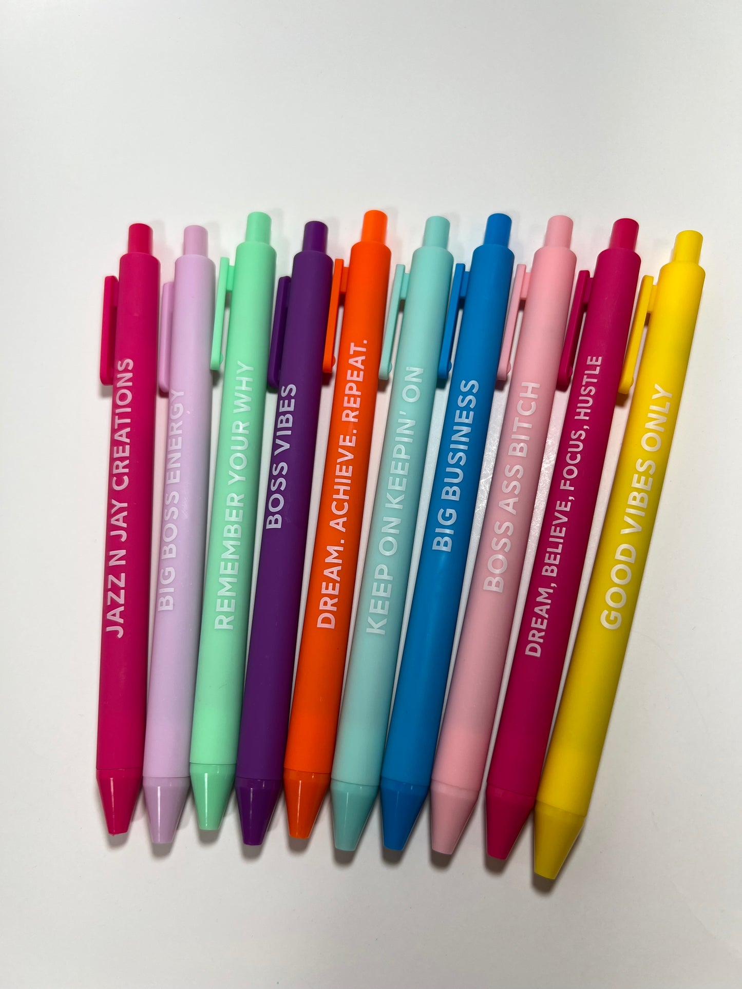 Jazz N Jay Supplies Motivational black ink pens