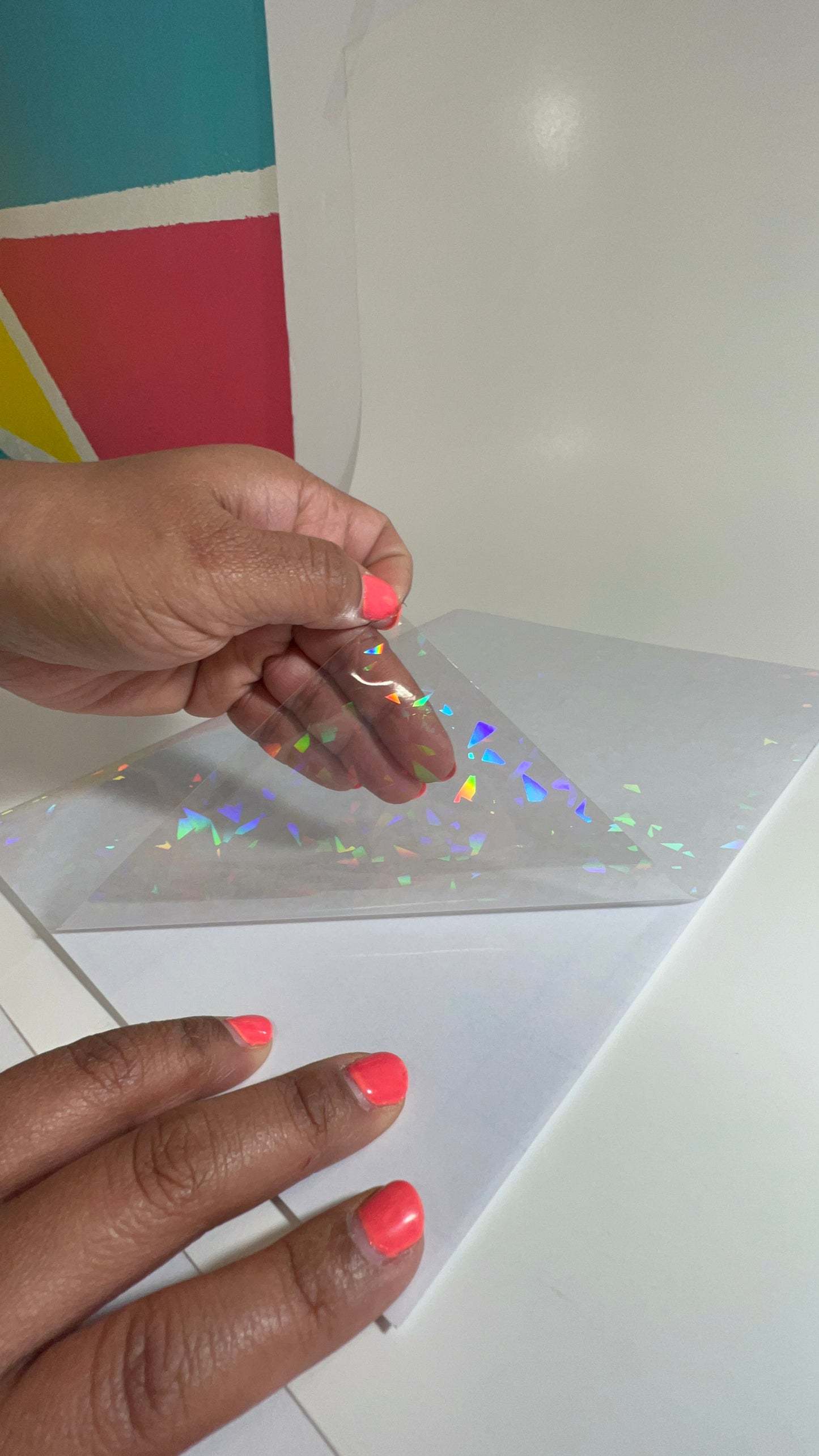 Jazz N Jay Supplies - BROKEN GLASS Holographic Laminate Sheets
