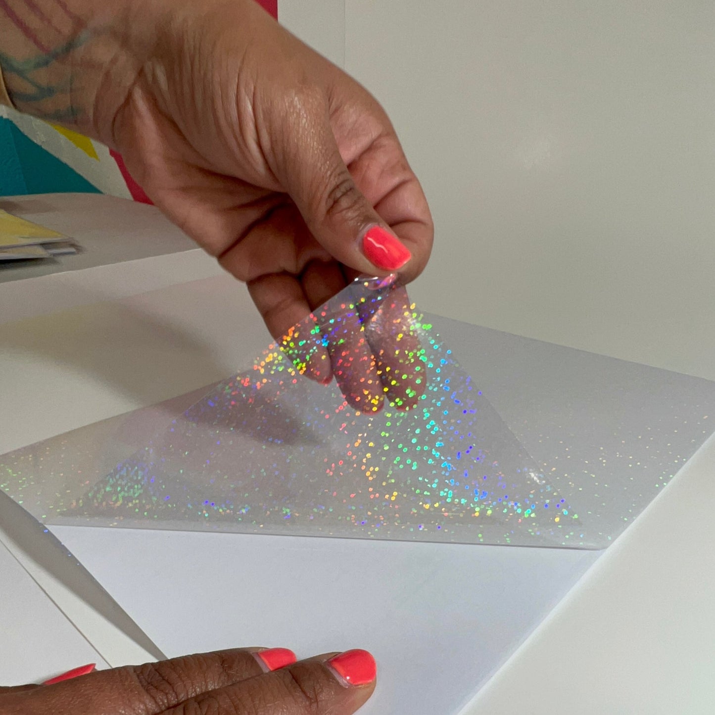 Jazz N Jay Supplies - GLITTER Holographic Laminate Sheets