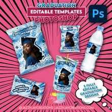 Load image into Gallery viewer, Graduation 2024 Editable Templates -PHOTOSHOP