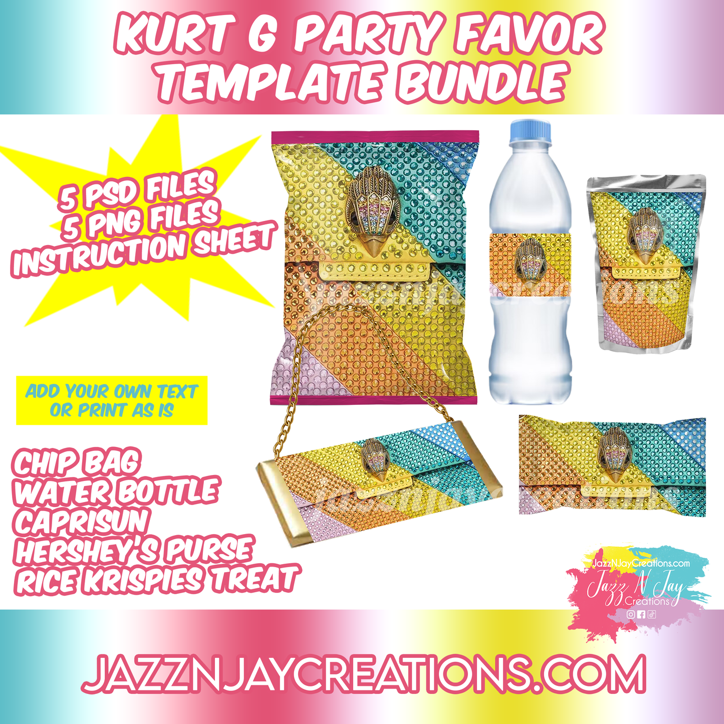 Hermes Party Favor Template Bundle