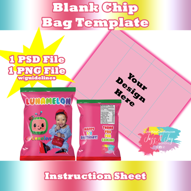 Blank Chip Bag Template