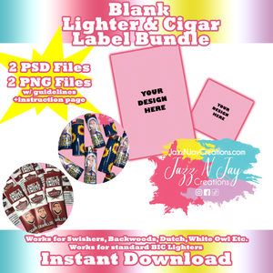 Blank Lighter & Cigar template bundle