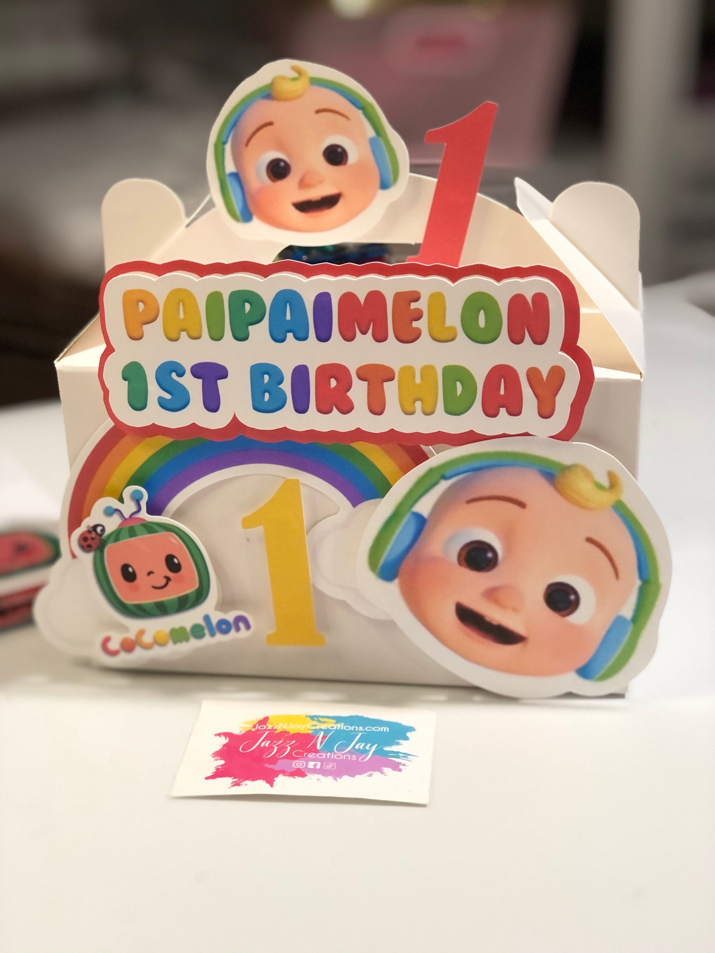 Custom 3-D Gable box / favor box / treat box- ANY THEME