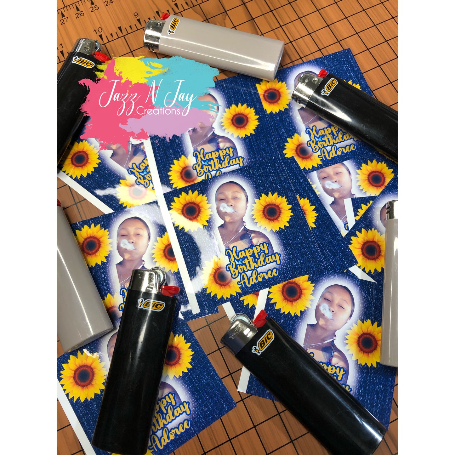 Custom cigar wrappers & lighters ANY THEME