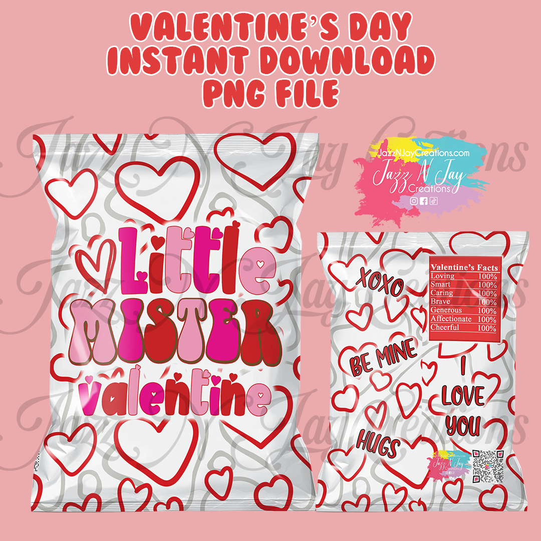 Valentine's Day Bundle (1)- Valentine's Day Chip Bags *Instant Download*