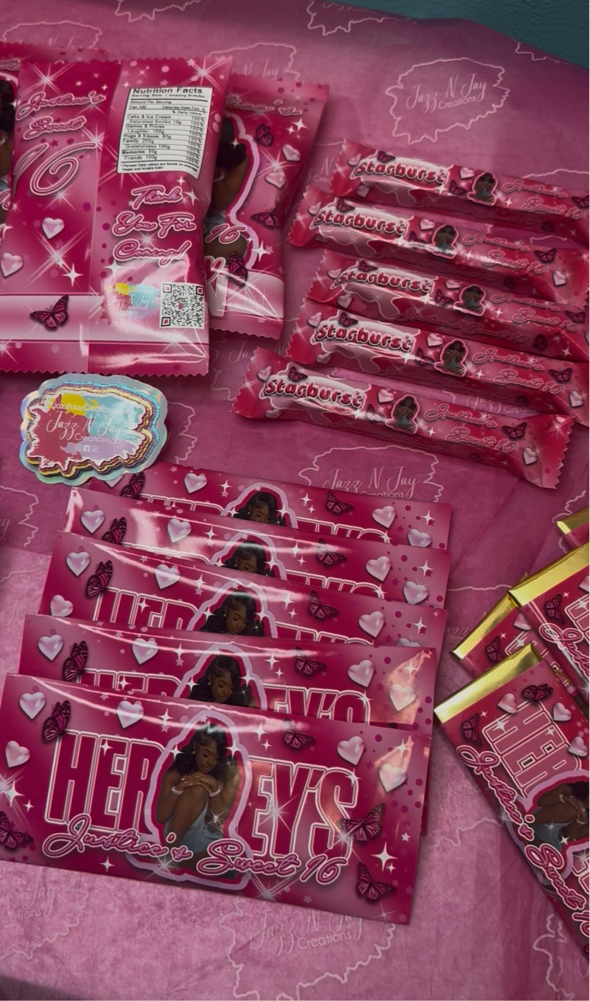Sweet 16 Custom Party Favors