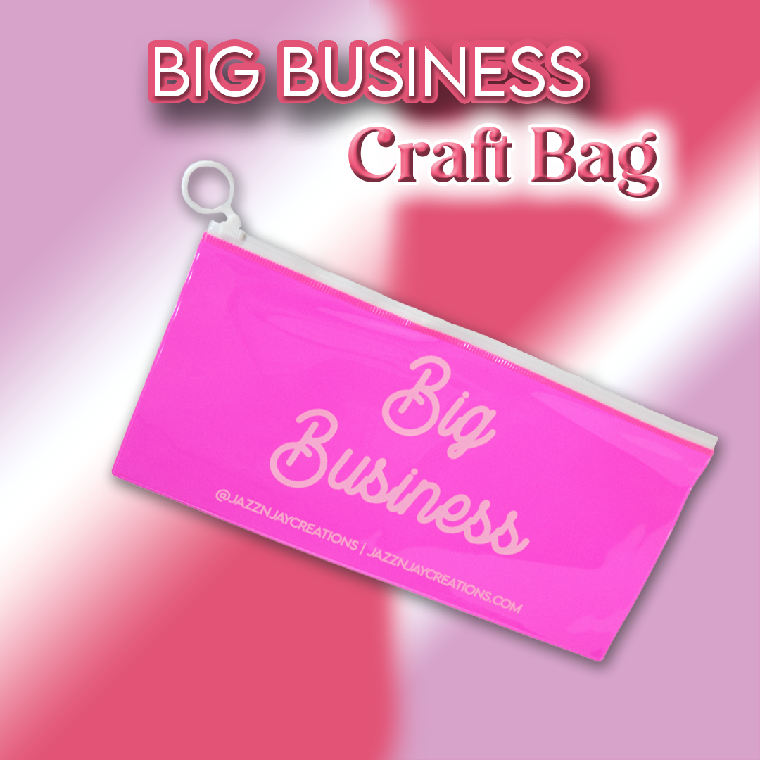 Jazz N Jay Supplies Pink Craft Bag- BIG BUSINESS