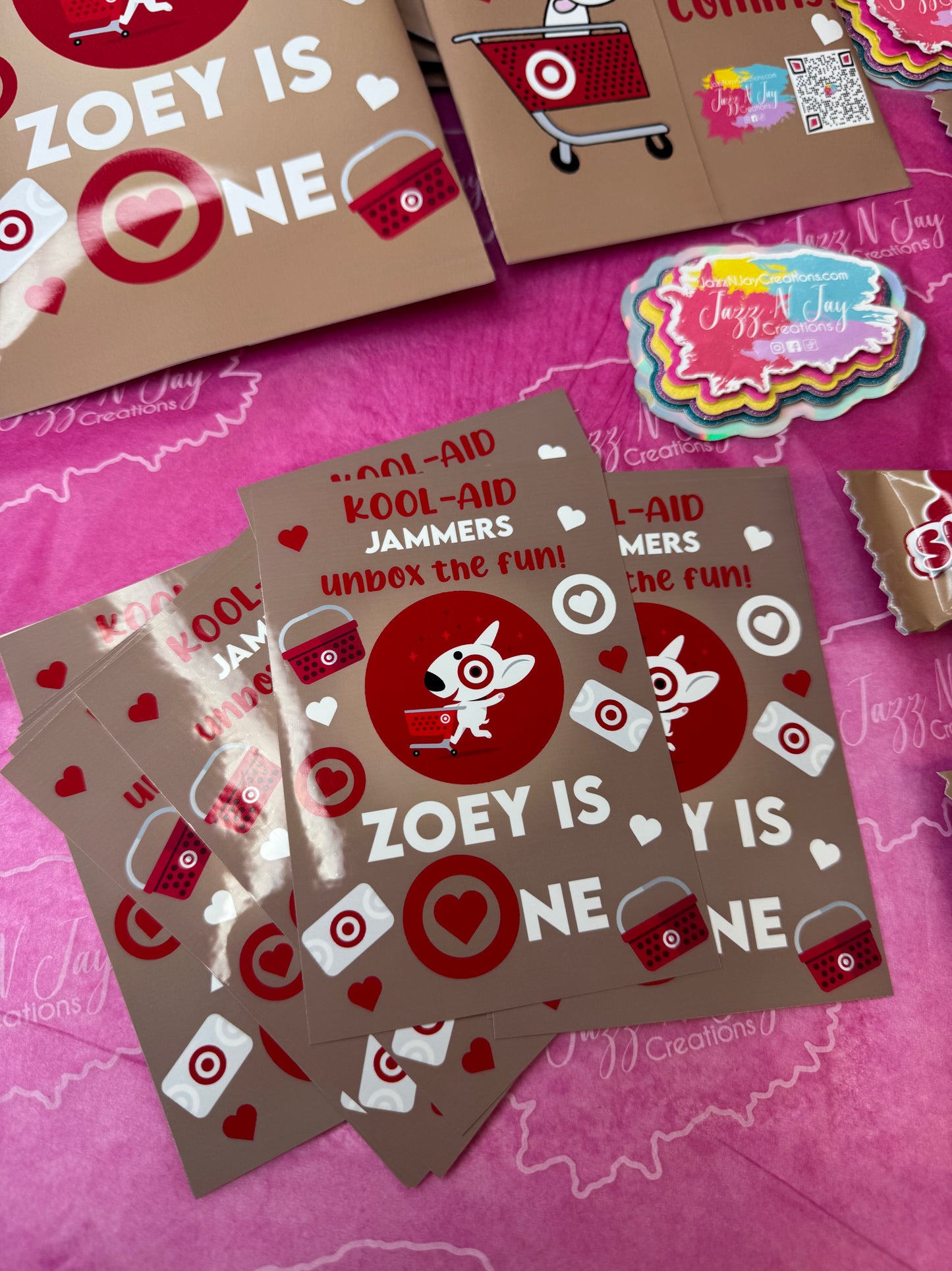 Target theme custom party favors