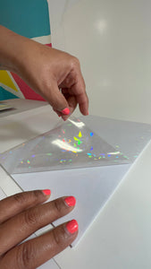 Jazz N Jay Supplies - BROKEN GLASS Holographic Laminate Sheets