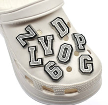Load image into Gallery viewer, SILVER Letter Shoe Charms