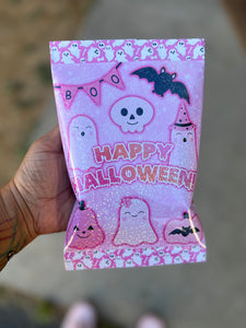 Cute Halloween Chip Bag *Instant Download* Pink Pumpkins