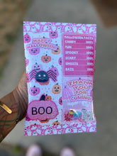 Load image into Gallery viewer, Cute Halloween Chip Bag *Instant Download* Pink Pumpkins