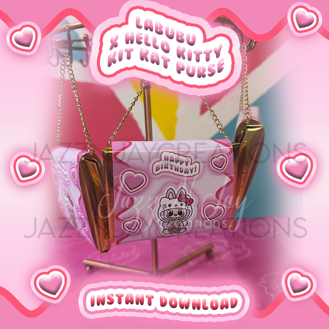 Labubu x Kitty Kit Kat Purse *Instant Download*