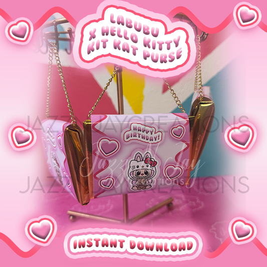 Labubu x Kitty Kit Kat Purse *Instant Download*