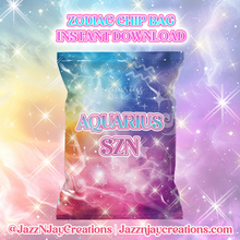 Load image into Gallery viewer, Zodiac Sign chip bag digital file *Instant Download*