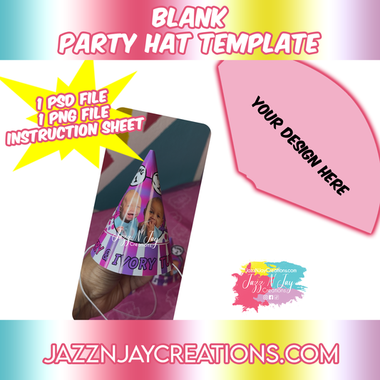 Blank Party Hat Template