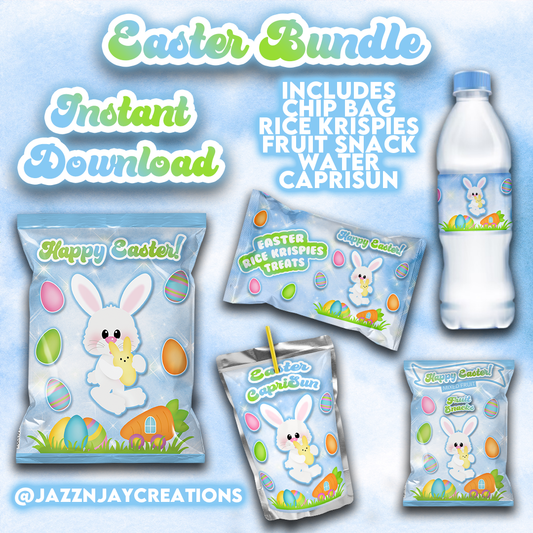 BLUE Easter Party favor Bundle *Instant Download*