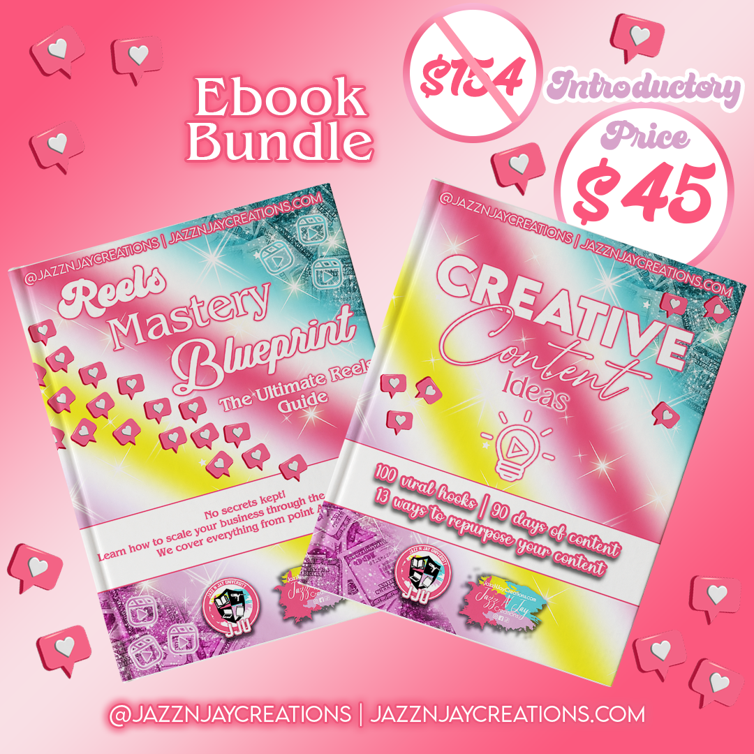 Ebook Bundle : Creative Content Ideas | Reels Mastery Blueprint