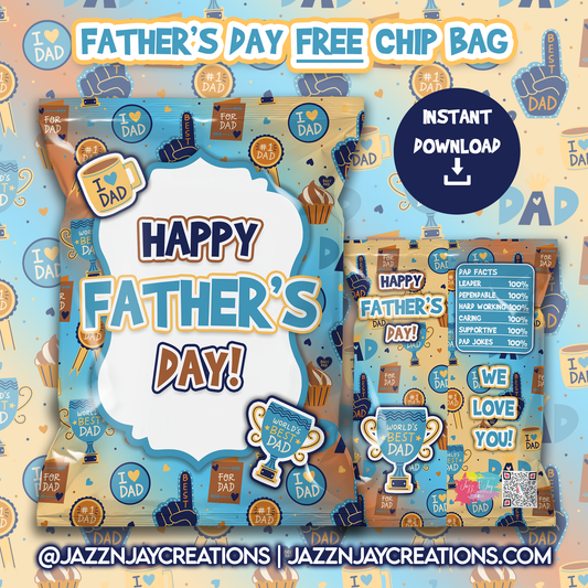 Father's Day Chip Bag *Instant Download*