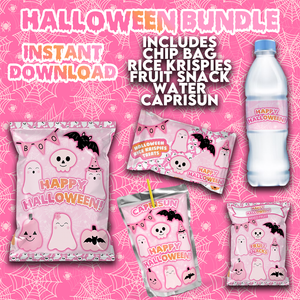 Cute Halloween BUNDLE  *Instant Download* Pink Pumpkins