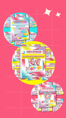 3 PACK -Glossy Inkjet Photo Paper | Ultra Gloss Waterproof Sticker paper | Holographic Waterproof sticker paper