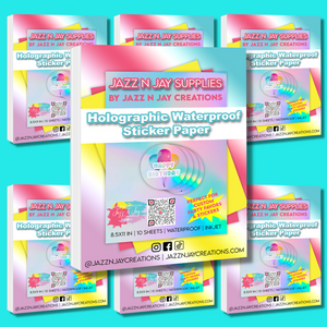 3 PACK -Glossy Inkjet Photo Paper | Ultra Gloss Waterproof Sticker paper | Holographic Waterproof sticker paper