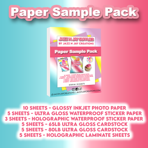 Jazz N Jay Supplies - Paper Sample Pack