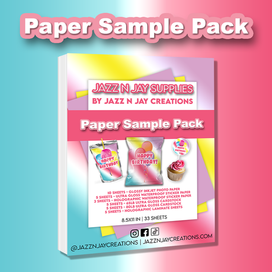 Jazz N Jay Supplies - Paper Sample Pack