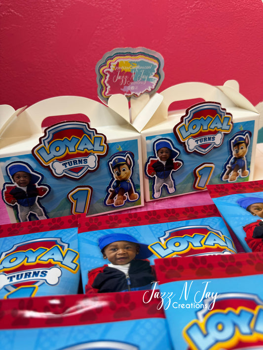 Paw Patrol Custom Party Favors