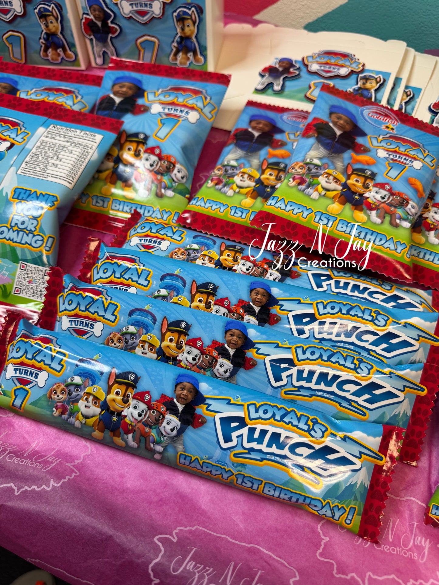 Paw Patrol Custom Party Favors