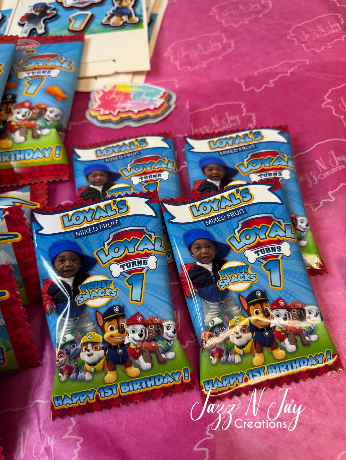 Paw Patrol Custom Party Favors