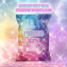 Load image into Gallery viewer, Zodiac Sign chip bag digital file *Instant Download*