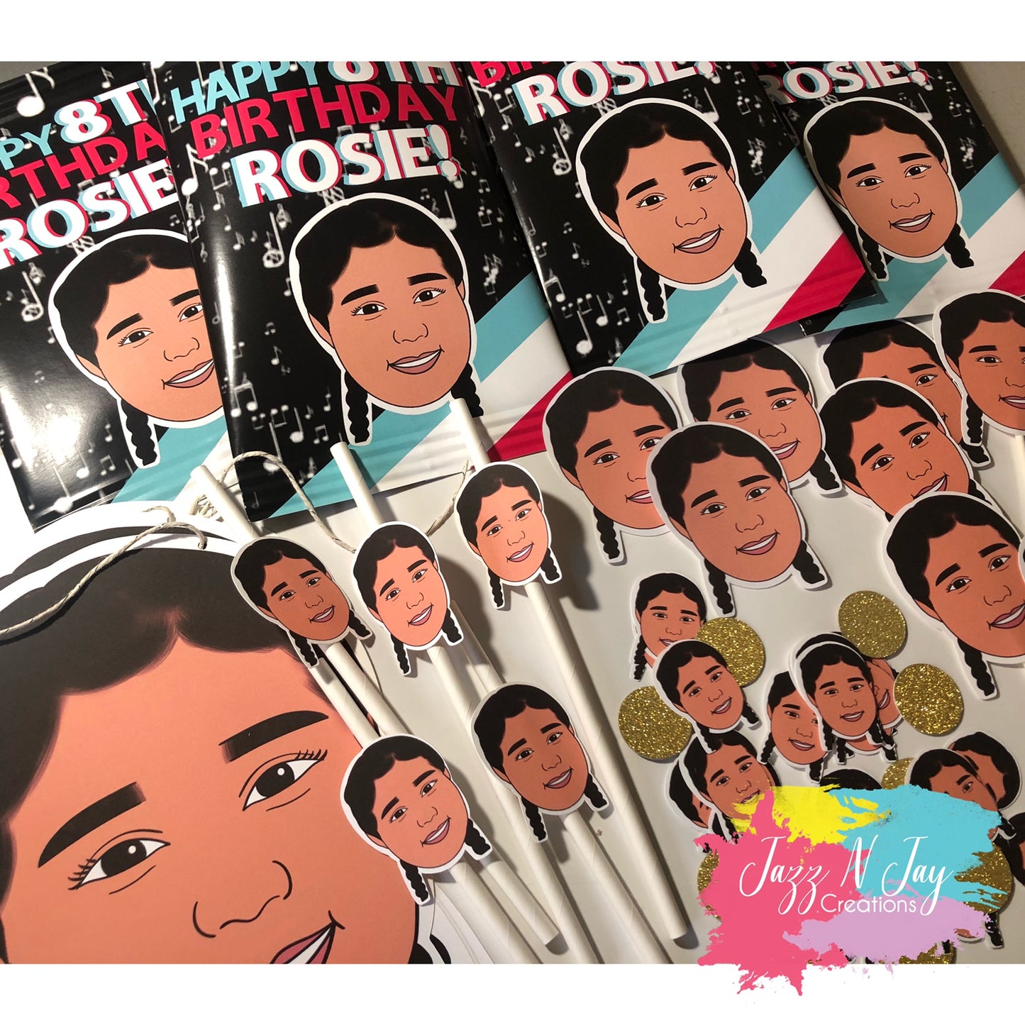 Custom illustrated Party Pack