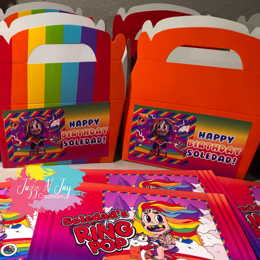 Custom Gable box / favor box / treat box- any theme