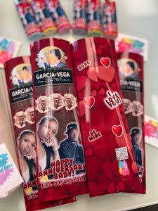 Valentine's Day cigar wrappers & lighters