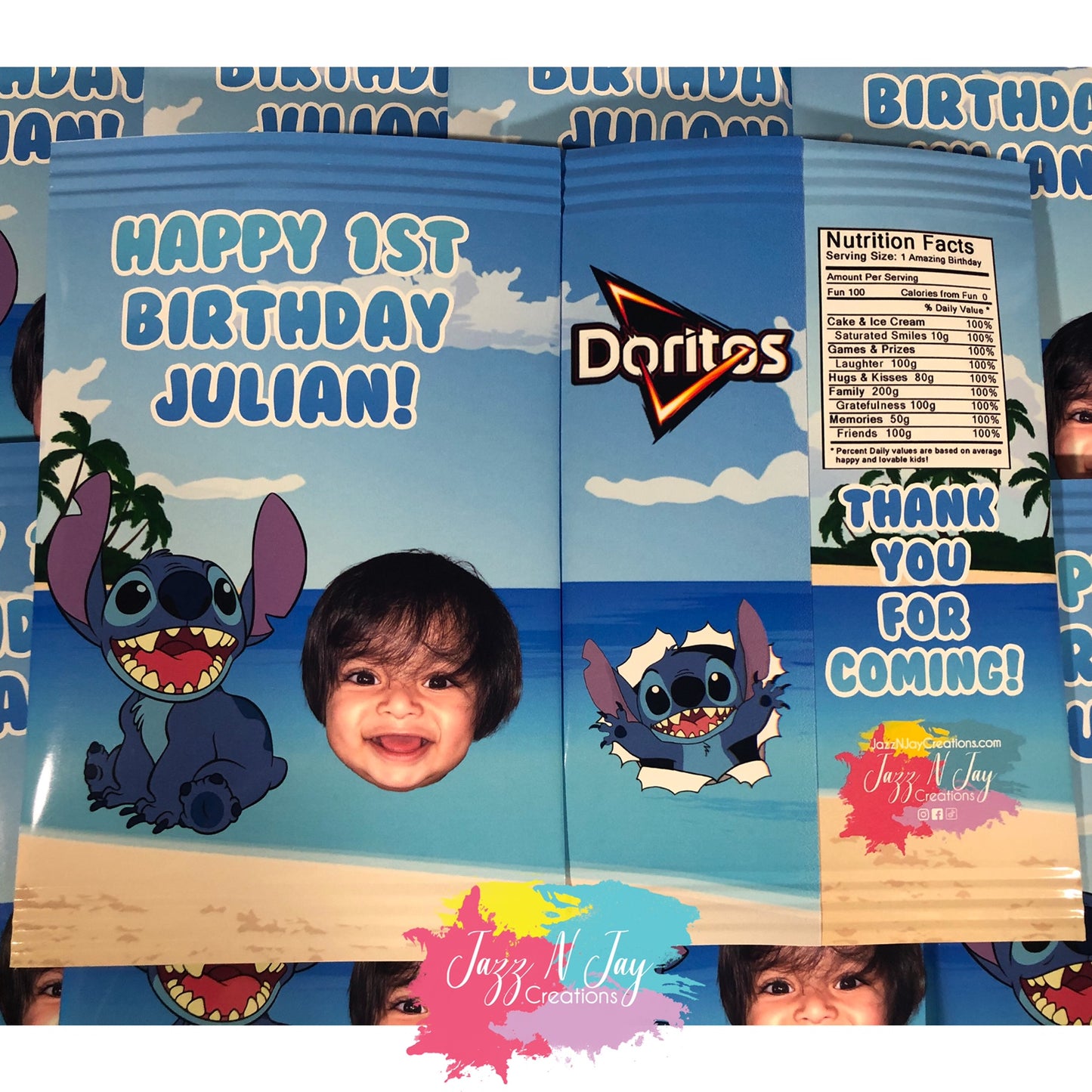 Stitch inspired Custom Party Pack