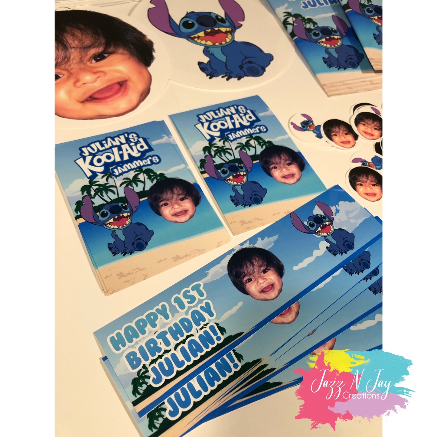 Stitch inspired Custom Party Pack