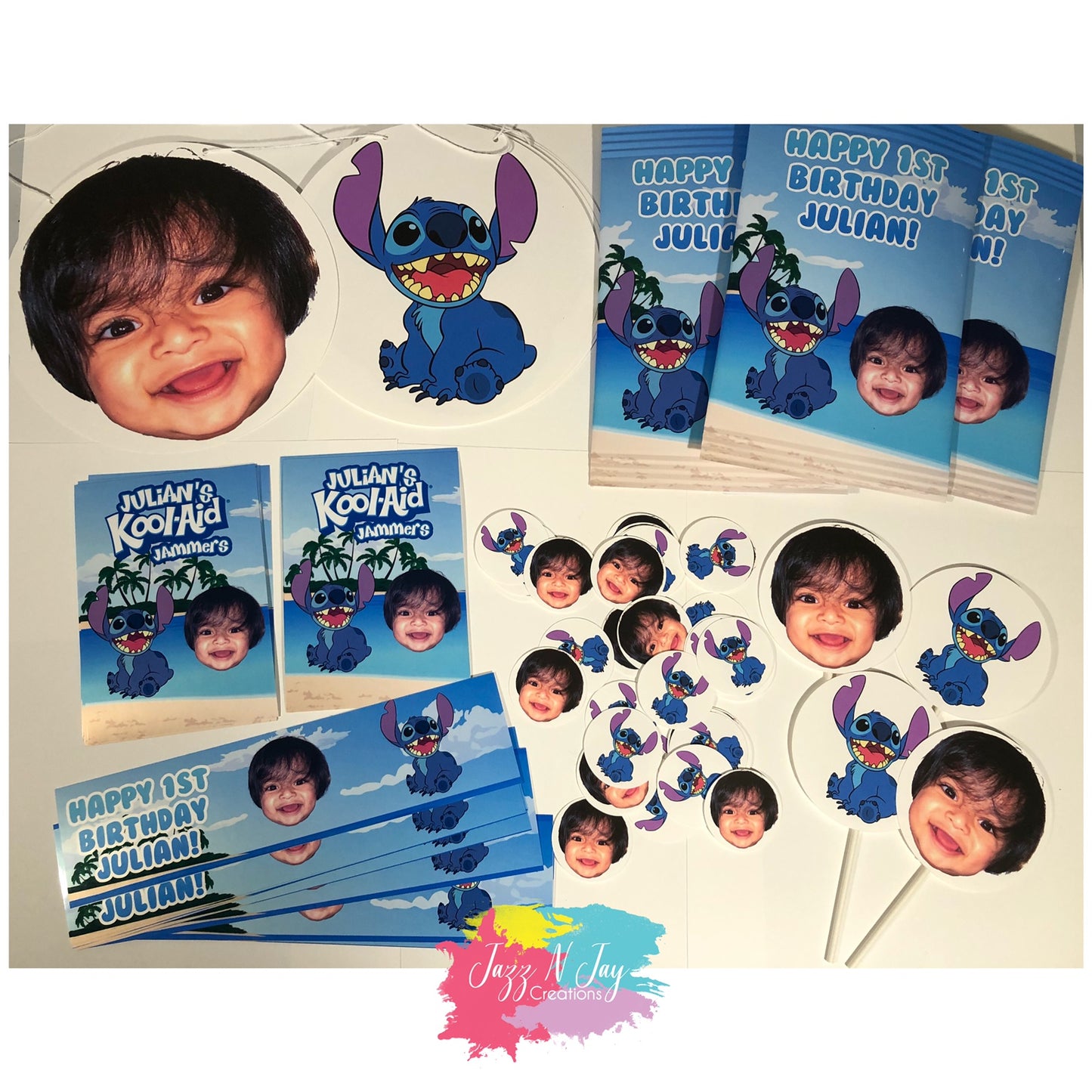 Stitch inspired Custom Party Pack