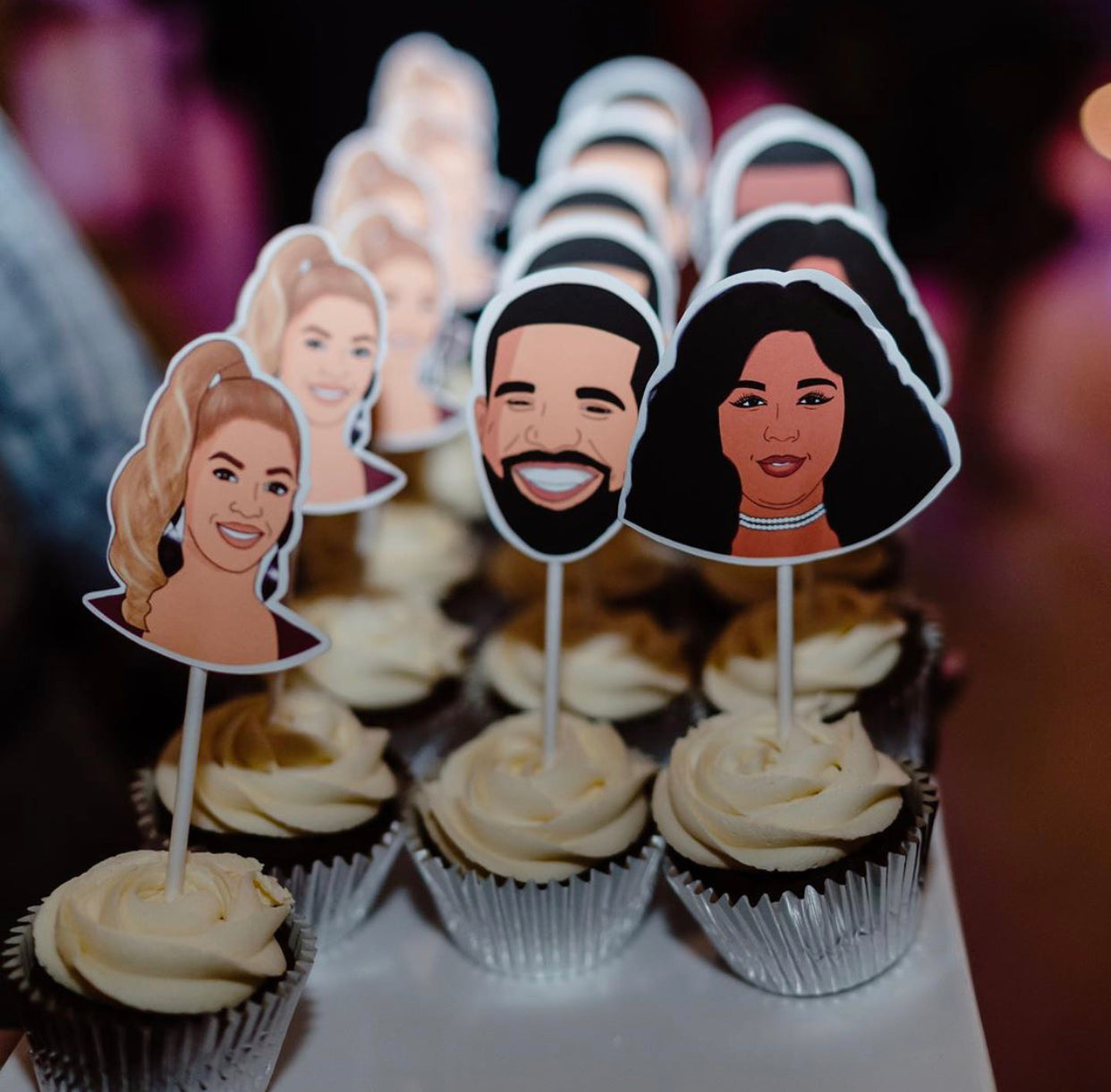 Drake inspired cupcake toppers