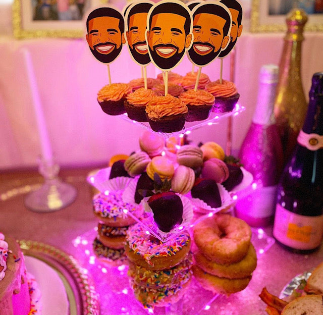 Drake inspired cupcake toppers
