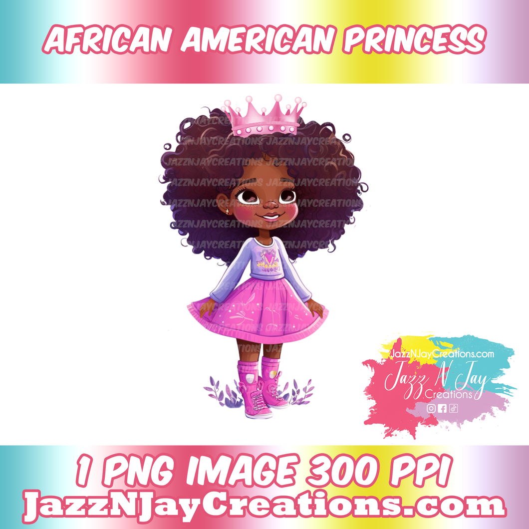 Black Girl Princess Clipart