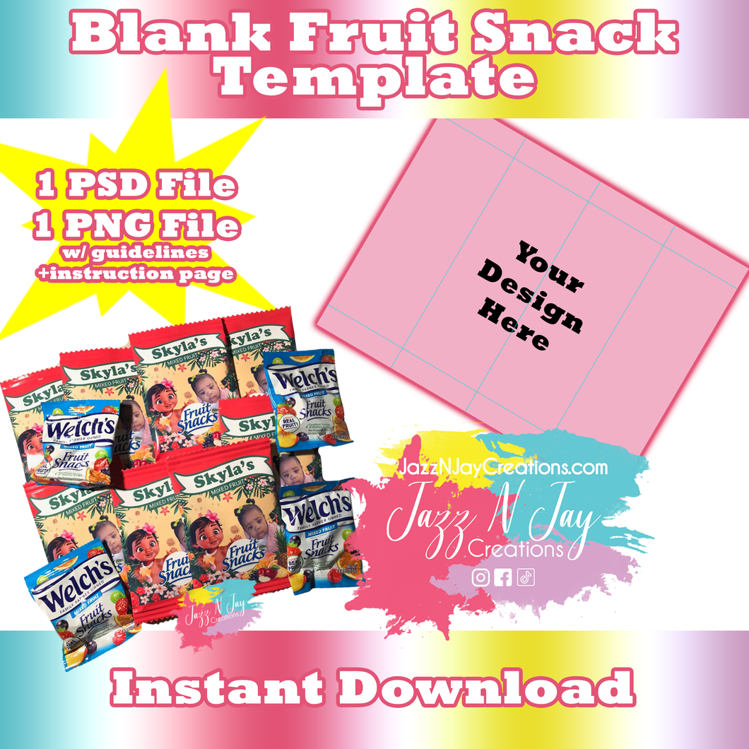 Blank Fruit Snacks Template