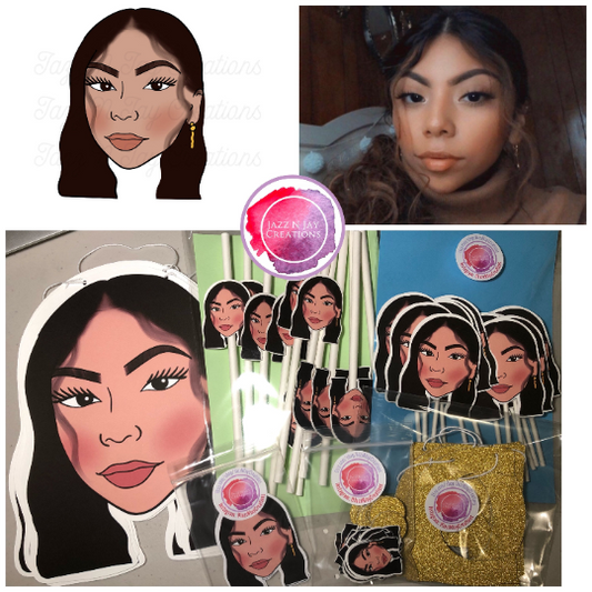 Custom illustrated Party Pack