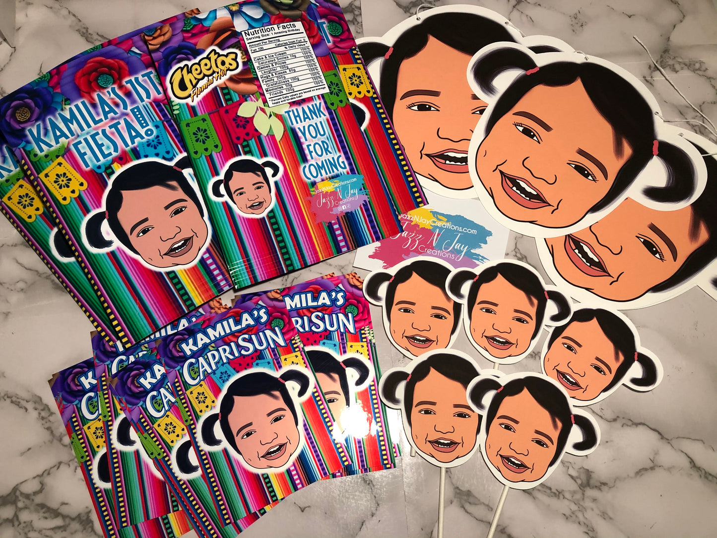 Custom illustrated Party Pack