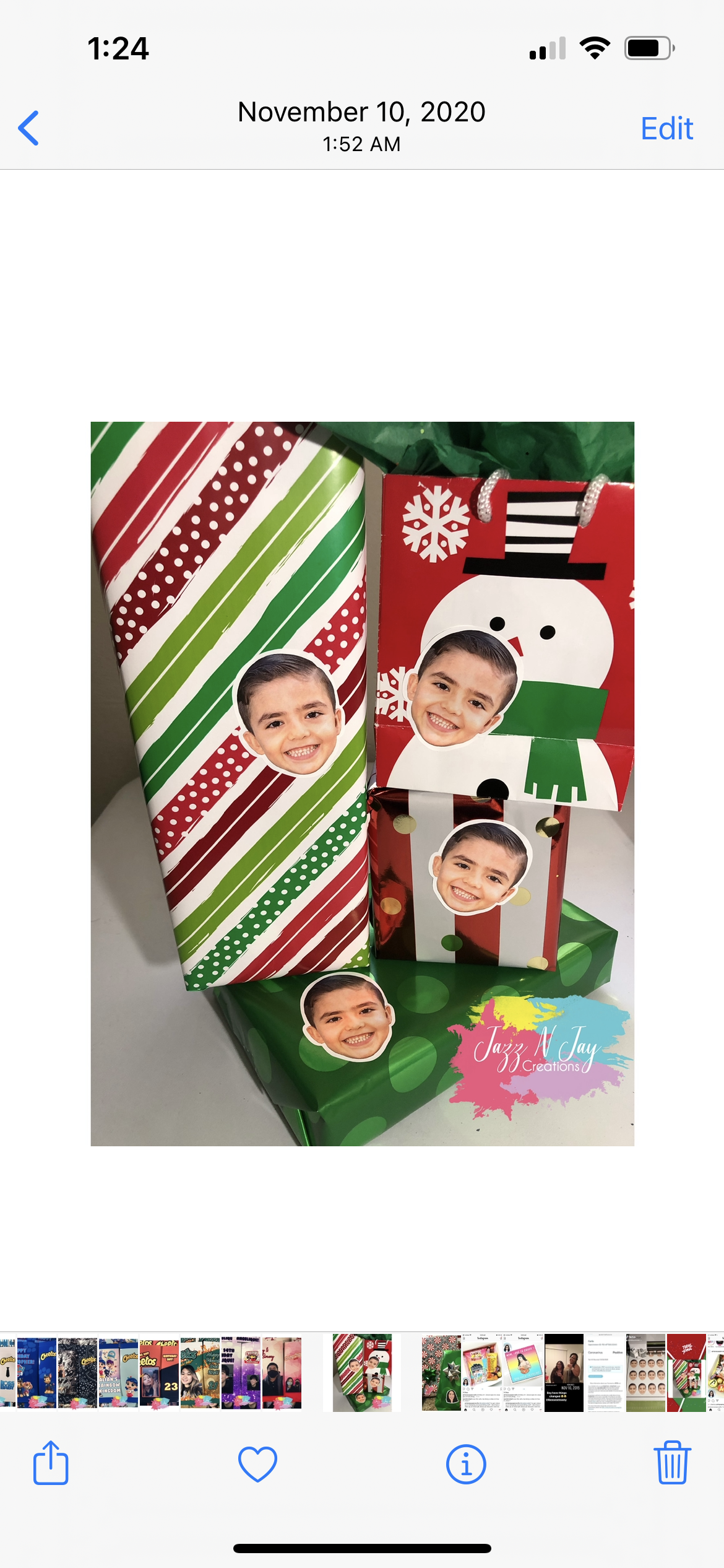 Custom face stickers