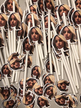 Load image into Gallery viewer, Custom face party straws
